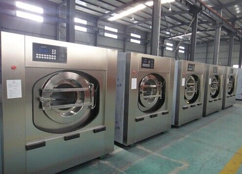 梅州工業(yè)洗衣機與自動熨平機配套使用，適用于客房床單、被面、餐